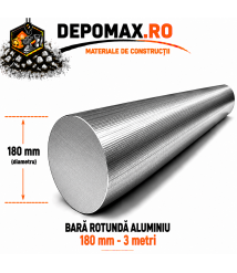 Bara rotunda aluminiu 180 mm, 3 metri, EN AW-2007 Bara rotunda aluminiu 180 mm, 3 metri, EN AW-2007